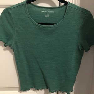 American Eagle Green Crop Top